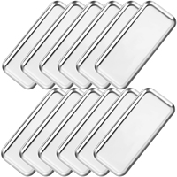 Plateau rectangulaire en acier inoxydable doré, idéal pour servir, décoratif, pour salle de bain, pour assiettes, thé, fruits