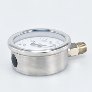 40mm 50mm 60mm 100mm 스테인리스 스틸 케이스 부르동 튜브 압력계 의료용 압력 게이지 - Product Image 3