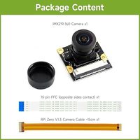 Caméra AIsmartlink Waveshare IMX219-160, compatible avec Raspberry Pi 5, applicable pour Jetson, 8 mégapixels, 160 °   FOV