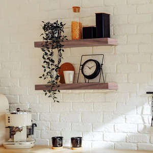 Custom 24 Inch <strong>Walnut</strong> <strong>Floating</strong> <strong>Shelves</strong> Wood Storage <strong>Shelves</strong> Wall Mounted Wooden <strong>Floating</strong> <strong>Shelf</strong> for Bedroom Living Room Kitchen - Product Image 6
