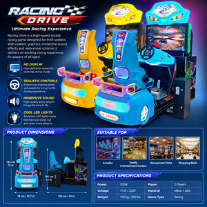Racing <strong>Game</strong> Machine Arcade Racing Machine Motorcycle Large Scale Commercial Coin Operated QR <strong>Code</strong> Enabled Aluminum Alloy Machine - Product Image 6