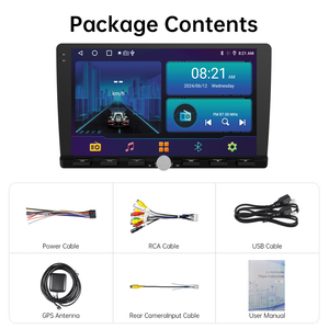 Universel 9 pouces TS18 Android 15 Portable LCD <span class=keywords><strong>lecteur</strong></span> vidéo IPS écran tactile petit bouton système de navigation pour tableau de bord DSP - Product Image 3