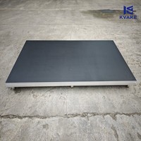 Scène de concert en alliage d'aluminium, plateforme événementielle portable d'extérieur, conception modulaire à double couche, capacité de charge de 800 kg, montage rapide