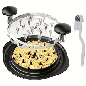 Machine à déchiqueter la viande BBQ en plastique écologique et durable pour la cuisine domestique – Déchiqueteur de viande type griffes d'ours pour porc, bœuf, poulet - Product Image 1