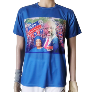 <strong>Wholesale</strong> 100% Polyester Campaign T-Shirt High Quality Nonwoven Factory Price Elections Printed T-Shirt <strong>Central</strong> African Republic - Product Image 1