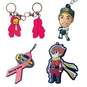 Personal isierte weiche PVC-Schlüssel anhänger Benutzer definierte Sneaker Anime PVC-Gummi-Schlüsselbund-Schlüssel anhänger Kunden spezifische PVC-Schlüssel anhänger 3D-Cartoon-Schlüsselring - Product Image 5