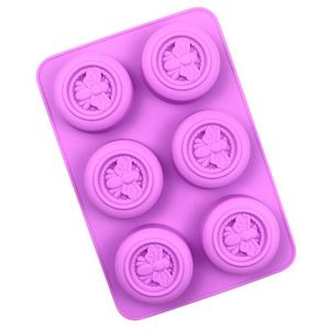 Moule à gâteau en silicone en forme de miel à 6 cavités, écologique, pour bougies et savons, fabrication OEM/ODM - Product Image 3
