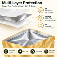 Sacs en Mylar personnalisés imprimés, résistants aux odeurs, à fermeture éclair, résistants aux enfants, pochettes souples au toucher doux, emballages en plastique