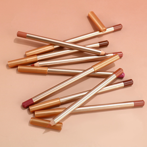 <span class=keywords><strong>Crayon</strong></span> à lèvres en bois avec votre logo, liner crémeux, remplisseur de précision, définition, nude, <span class=keywords><strong>rose</strong></span> miel, satin crémeux, jusqu'à 8 heures, tube doré, façonneur de lèvres - Product Image 6