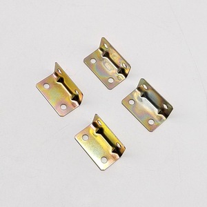 Équerre d'angle en acier au carbone zingué, forme en L à 90 degrés, pour support d'étagère et fixation de cloison - Product Image 1