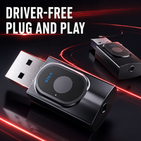 Adaptateur émetteur-récepteur USB 2-en-1 6.0 Plug-and-Play, sans batterie et compatible audio stéréo
