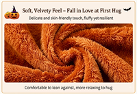 Housse de coussin décorative en forme de citrouille texturée 3D pour Halloween, vente en gros pour marques à marque privée