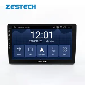 ZETSTECH 자동차 멀티미디어 플레이어 포드/포커스/S-MAX/몬데오/C-MAX/갤럭시 와이파이에 대한 안드로이드 12 GPS 2 딘 DVD 플레이어