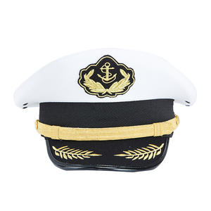 Chapeau de marin de qualité fantaisie MH-0119, chapeau de yacht, chapeau de capitaine, marine, <span class=keywords><strong>amiral</strong></span>, accessoire de costume pour club, pub, fête en plein air - Product Image 2