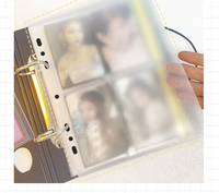 Album de collection de photos et cartes, style ajouré, classeur de collection de cartes photo en PU blanc à 9 pochettes