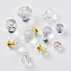 Acrylic <b>Cabinet</b> <b>Knobs</b> Round Minimalist Style For Bathroom Kitchen Furniture Handles Modern Design Injection Molding Plastic - Product Image 2