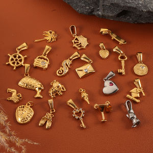 DIY Stainless Steel Jewelry Pendants &amp; Charms Wholesale Custom <strong>Heart</strong> Hat Vintage Charm for Bracelet Necklace Making - Product Image 5