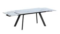Table de salle à manger extensible 4, 6 ou 8 places, style nordique, luxe moderne, plateau en marbre, tables de cuisine extensibles