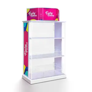 Customized Desktop Acrylic Tobacco Display Stand Retail Store Cigarette Smoke Display with Lock