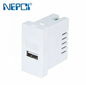 Nepci Factory 5v2.1a 45*22.5Mm Usb A Socket Module XJY-USB-A61-A Usb Een Oplader Voor Muur Desktop En Vloer Outlet