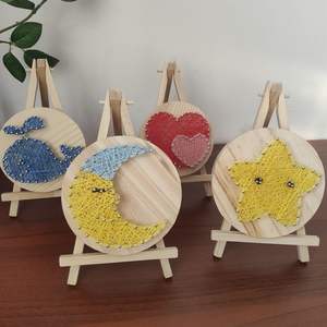 Kit de bricolage en bois <span class=keywords><strong>pour</strong></span> peinture filée, <span class=keywords><strong>pour</strong></span> enfants et étudiants, cours d'artisanat éducatif, cadeau de Saint-Valentin <span class=keywords><strong>pour</strong></span> la <span class=keywords><strong>maternelle</strong></span> - Product Image 2