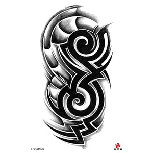 Transferencia de agua de larga duración Diseños frescos Etiqueta engomada del <span class=keywords><strong>tatuaje</strong></span> temporal de <span class=keywords><strong>media</strong></span> <span class=keywords><strong>manga</strong></span> <span class=keywords><strong>para</strong></span> hombres - Product Image 6