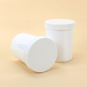 Good Sealing 250ml White Wholesale Round <b>Plastic</b> RX Medicine Ointment <b>Jars</b> Pill Bottle for Medical Container Wide Mouth <b>Jar</b> - Product Image 1