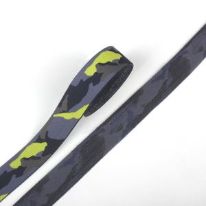 China Manufacturer Shiny Edge Band Customized Camouflage Jacquard Shoulder Tape Printed <b>Elastic</b> for Clothing - Product Image 1