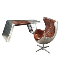 Chaise industrielle rétro aviateur pour bureau et salon chaise de bureau style loft bureau aviateur