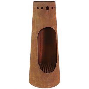 <span class=keywords><strong>Chimenea</strong></span> de madera <span class=keywords><strong>para</strong></span> exteriores en forma de cono de moda, fogata de metal rústico con orificios de ventilación y parrilla <span class=keywords><strong>para</strong></span> espacios de vida al aire libre - Product Image 6