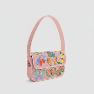 Designer Embroidered Crossbody <b>Bag</b> with Long Strap <b>Belt</b> for <b>Women</b> - Product Image 1