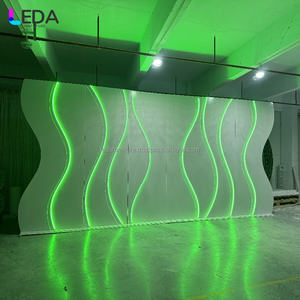 LEDA acrílico blanco varios colores LED gran geométrico Rectangular boda telón de fondo para diversas actividades - Product Image 3