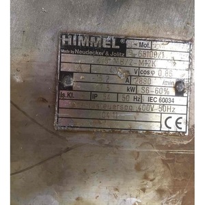 มอเตอร์ไฟฟ้ากระแสสลับ Himmel 7.5 กิโลวัตต์ 400 โวลต์ 50 เฮิรตซ์ 2880 รอบต่อนาที S6 60 IEC 60034 ได้รับเครื่องหมาย CE - Product Image 1
