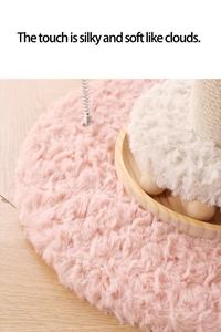 برج قطط دوار عالي الجودة باللون الوردي مع لوح خدش كبير وتصميم خشبي فاخر وعصري مع كرة زنبركية - Product Image 5