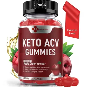 Glutensiz organik Keto ACV Gummies Keto takviyeleri vitamin B6 B12 elma şırası sirke detoks sindirimini destekler