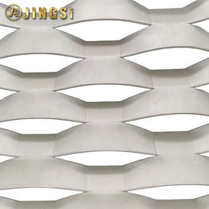 ספקי רשת אלומיניום מורחבת, רשת מתכת מורחבת דמוית יהלום לחיפוי קירות מוזיאונים, מחיצות ופאנלים. - Product Image 3