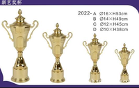 Trophy Cup 2023 Best Soccer Cup Top Grade Sport Globe Trophy Events Souvenirs Annual Meeting Awards Trophy Cup