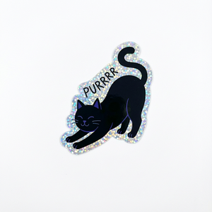 Pegatinas <span class=keywords><strong>de</strong></span> Vinilo Holográficas Personalizadas, Estilo Brillante, Resistentes a los Rayos UV, Impermeables, con Puntos Plateados, Cristal, Holograma, Purpurina - Product Image 4
