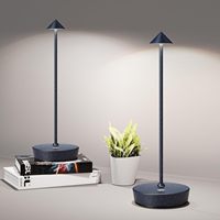 Lampe de table sans fil rechargeable, batterie 1500 mAh, LED, étanche, portable, tactile, 3 couleurs, gradation progressive, mémoire
