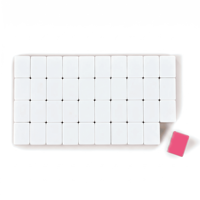Jeu de Mahjong américain rose poudré, 166 tuiles, tuiles en acrylique à 4 couches, motif plantes en pot, Mahjong à rayures fraise matcha