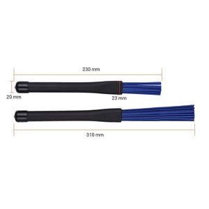 2 uds Drum Stick Drum Brush 1 par <span class=keywords><strong>de</strong></span> <span class=keywords><strong>baquetas</strong></span> retráctiles para Drumset Jazz Drum 15 Uds cepillos <span class=keywords><strong>de</strong></span> nailon - Product Image 2