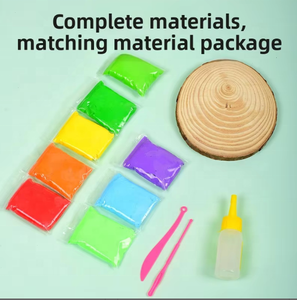 Fournisseur OEM – Kit d'art pour enfants : Pâte à modeler 4 couleurs avec outils de sculpture pour enfants, adultes, garçons et filles, Thème <span class=keywords><strong>Lapin</strong></span> et Jardin - Product Image 5