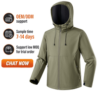 Veste Softshell Unisexe à Capuche Imperméable Doublée Polaire Personnalisable avec Logo pour l'Extérieur Hiver – Vente en Gros Usine OEM en Vrac