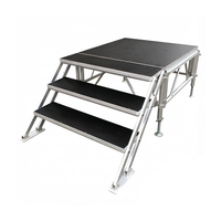 Plateforme de scène WEIXING personnalisable à installation rapide en alliage d'aluminium robuste pour concerts et événements 4x4' (1,2m x 1,2m) 1,5-2m