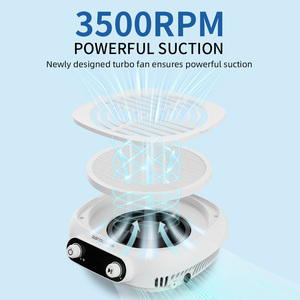 Howyea Nail Aspirateur pour Manucure Vernis À Ongles Gel Dissolvant Filtre Absorbeur <span class=keywords><strong>De</strong></span> Poussière Matériel Professionnel Nail Duster Collecteur - Product Image 5