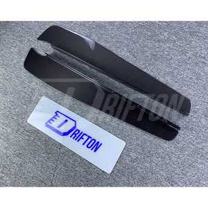 Aletas de hoja de difusor trasero de fibra de carbono estilo Jun para Nissan R35 GTR parte trasera debajo de divisores - Product Image 4