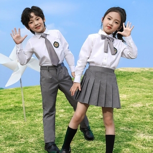 Venta al por mayor <span class=keywords><strong>de</strong></span> alta calidad vibrante niños <span class=keywords><strong>coro</strong></span> uniforme conjunto camisa pantalones/falda traje para estudiantes niños - Product Image 4