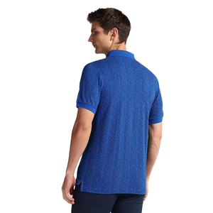 Prix de gros – Polos élégants pour hommes à manches courtes imprimés, design personnalisé, coupe ajustée, fabriqués au Bangladesh - Product Image 2