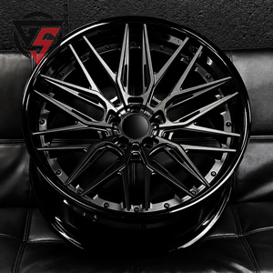 Cerchi in Lega di Alluminio Forgiato GS, Multirazza, 17 18 19 20 21 22 24 Pollici, Nuovi Neri per Auto Sportive di Lusso - Product Image 1