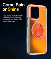 Coque de téléphone magnétique translucide laser avec béquille pour iPhone 17 16 14 15 Pro Max 13 Pro 11 12, protection d'objectif en métal et pare-chocs en TPE
